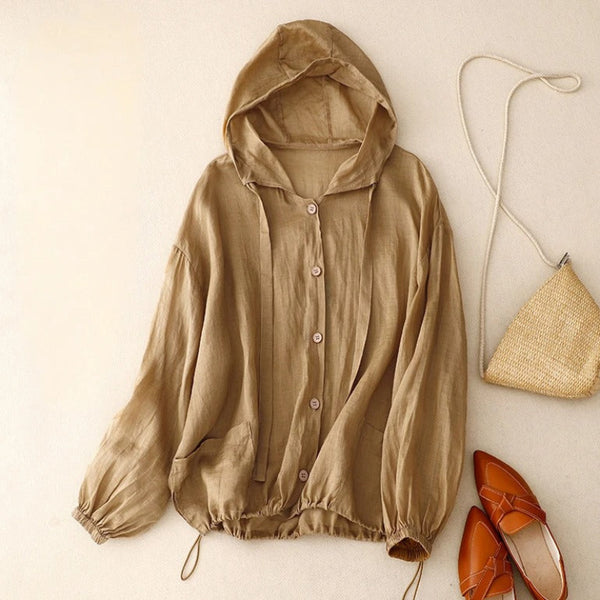 RADA LINEN HOODIE