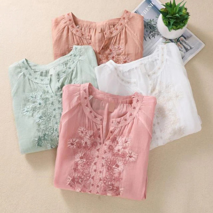 KRISTINE LINEN BLOUSE