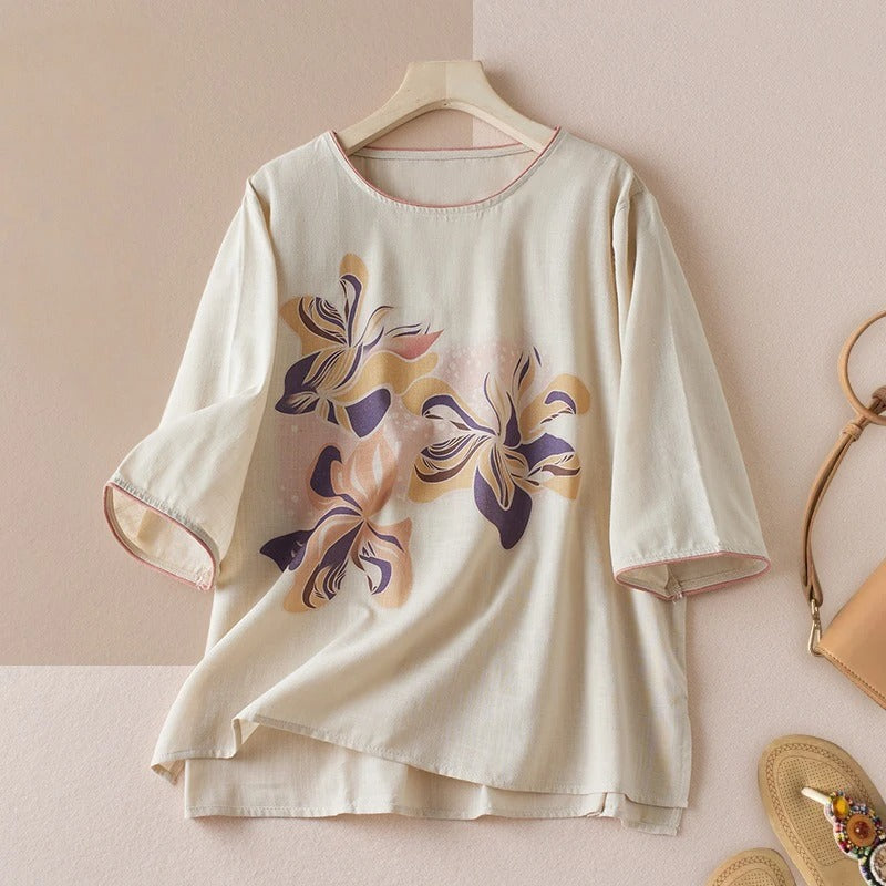 BIANCA LINEN T SHIRT