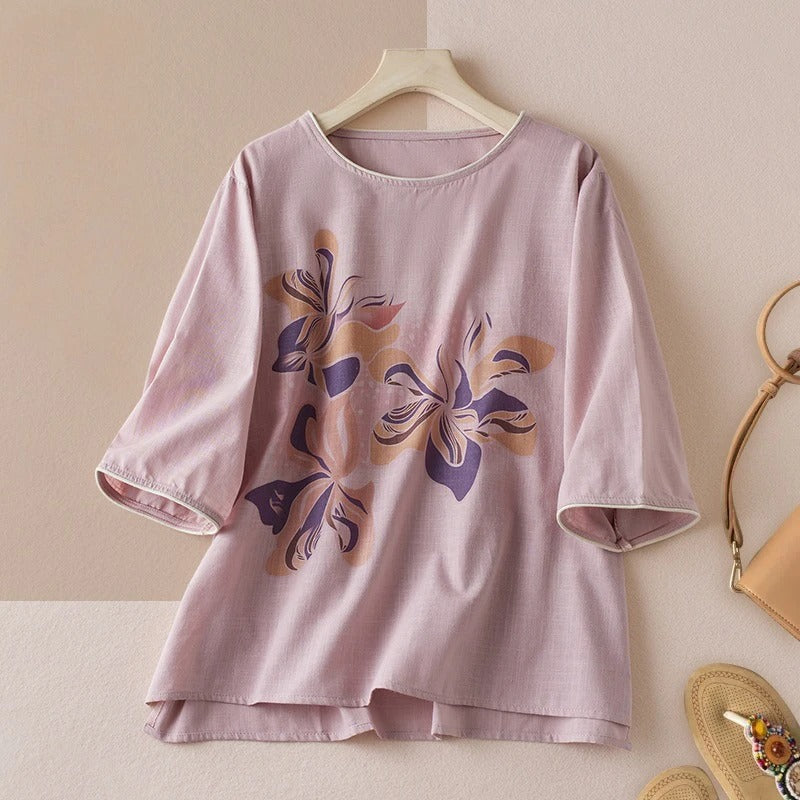 BIANCA LINEN T SHIRT