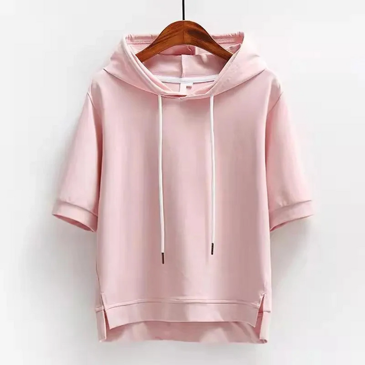 SANDRA | SHORT-SLEEVE HOODIE