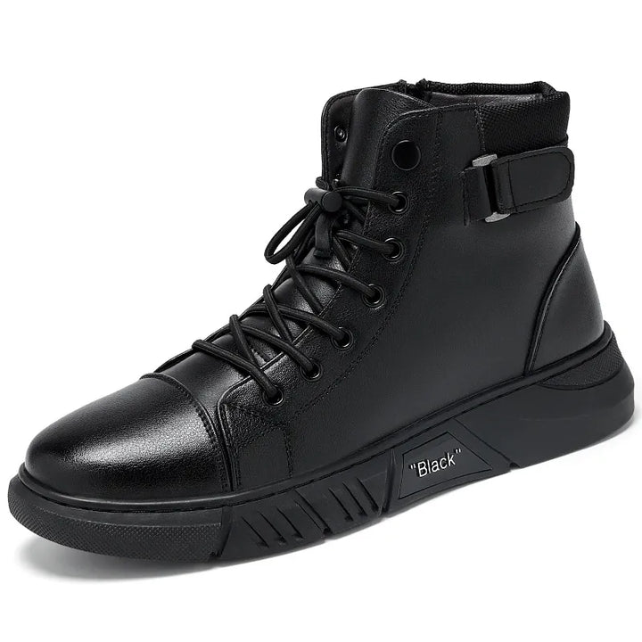 Men’s Leather Fleece-Lined Orthopaedic Chukka Boots