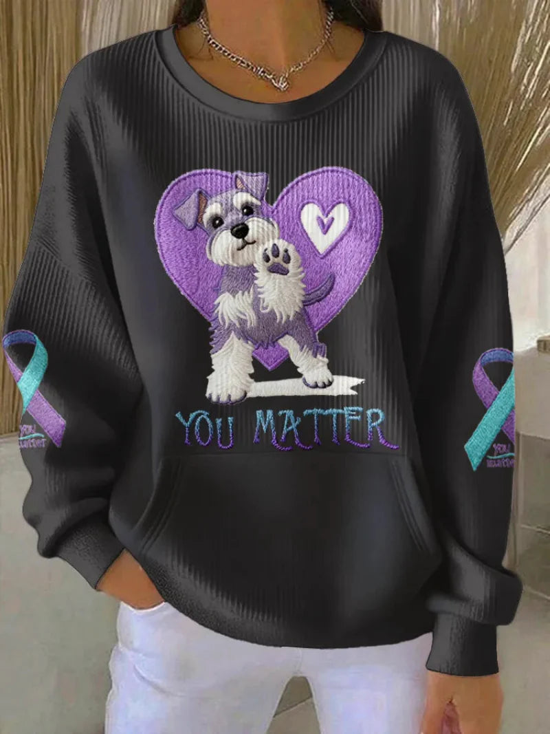 WOMEN'S MENTAL HEALTH SUPPORT CREW NECK SWEATSHIRT