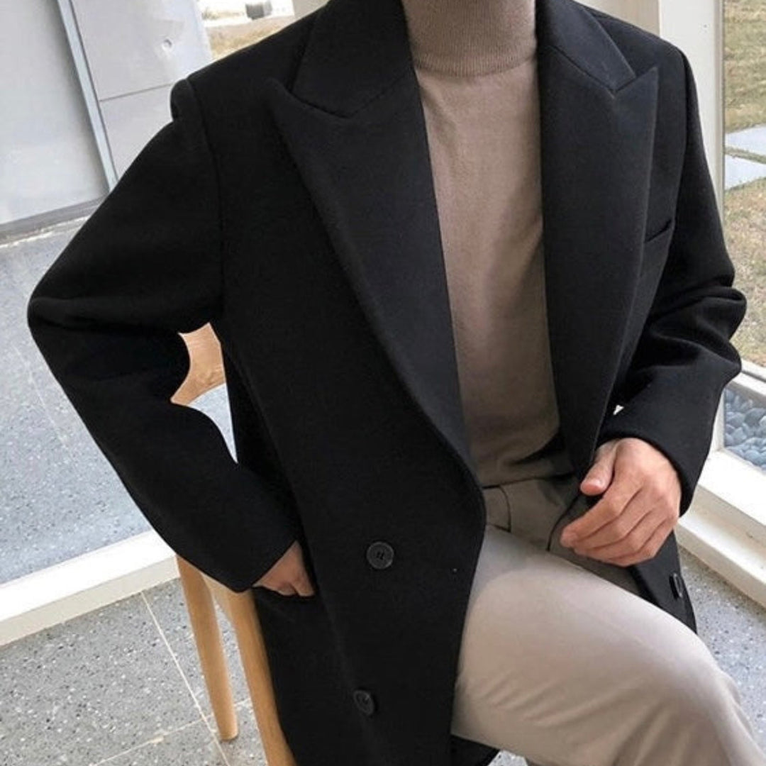 KENNETH REBELS | ELEANOR DOUBLE-BREASTED WOOL COAT FOR MEN
