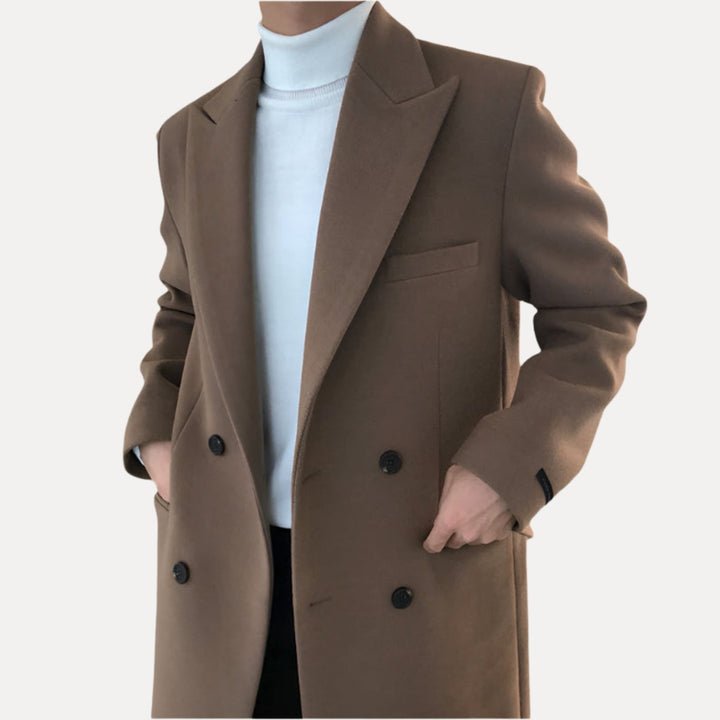 KENNETH REBELS | ELEANOR DOUBLE-BREASTED WOOL COAT FOR MEN
