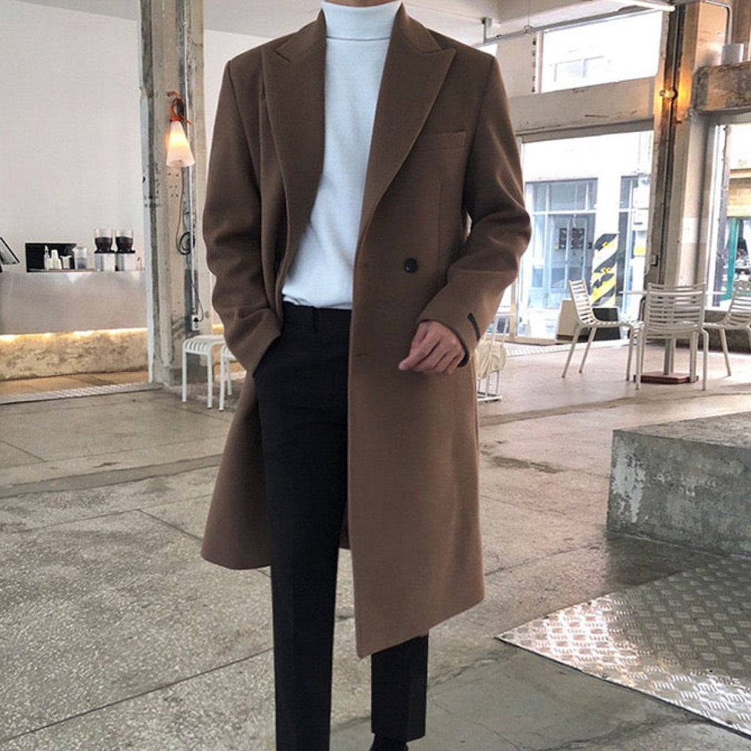 KENNETH REBELS | ELEANOR DOUBLE-BREASTED WOOL COAT FOR MEN