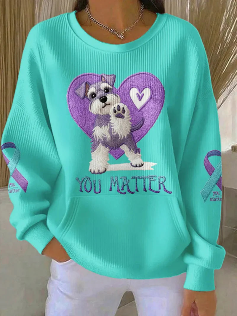 WOMEN'S MENTAL HEALTH SUPPORT CREW NECK SWEATSHIRT