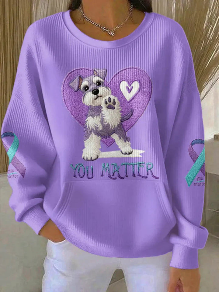 WOMEN'S MENTAL HEALTH SUPPORT CREW NECK SWEATSHIRT