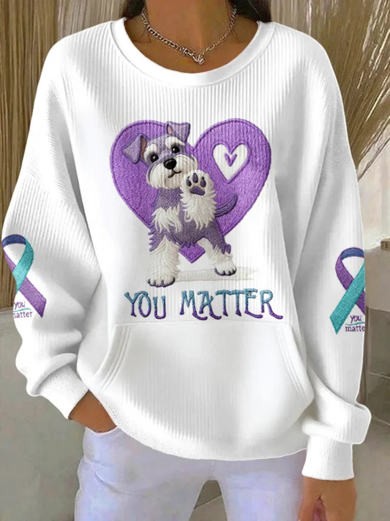 WOMEN'S MENTAL HEALTH SUPPORT CREW NECK SWEATSHIRT