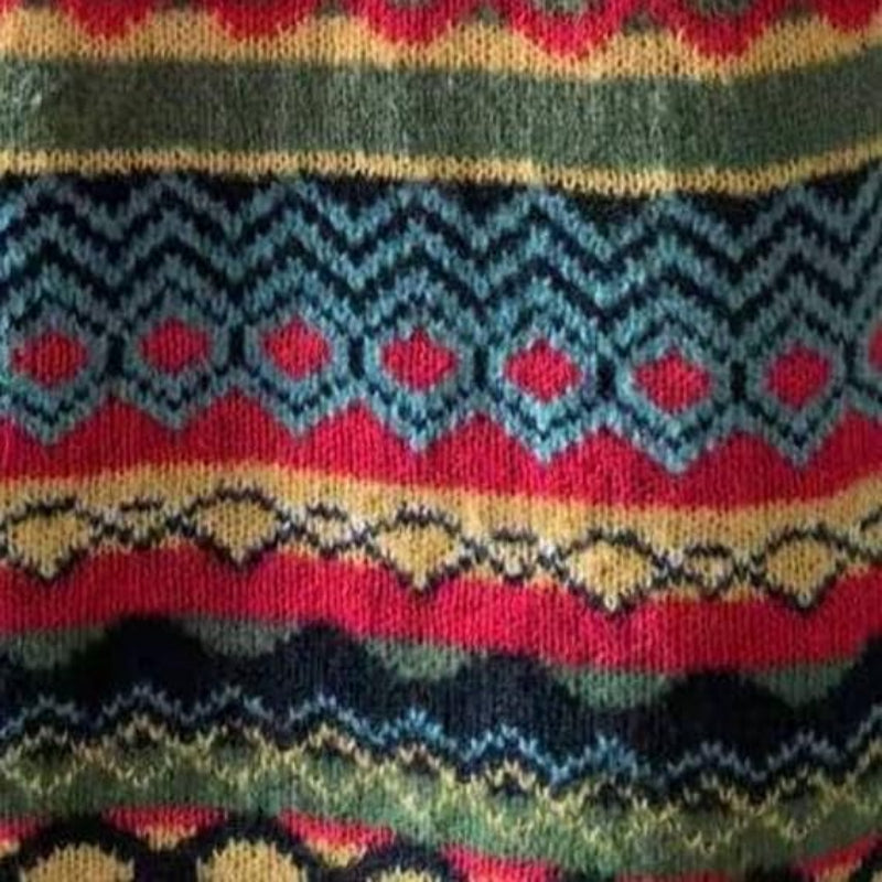Liv – Pull d'hiver avec motif nordique sur les épaules