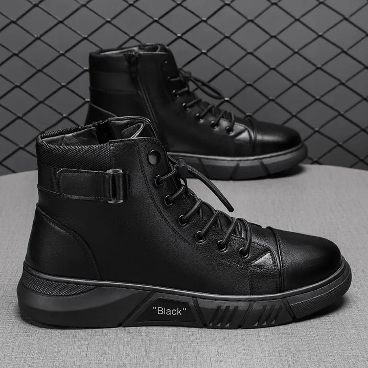 Men’s Leather Fleece-Lined Orthopaedic Chukka Boots