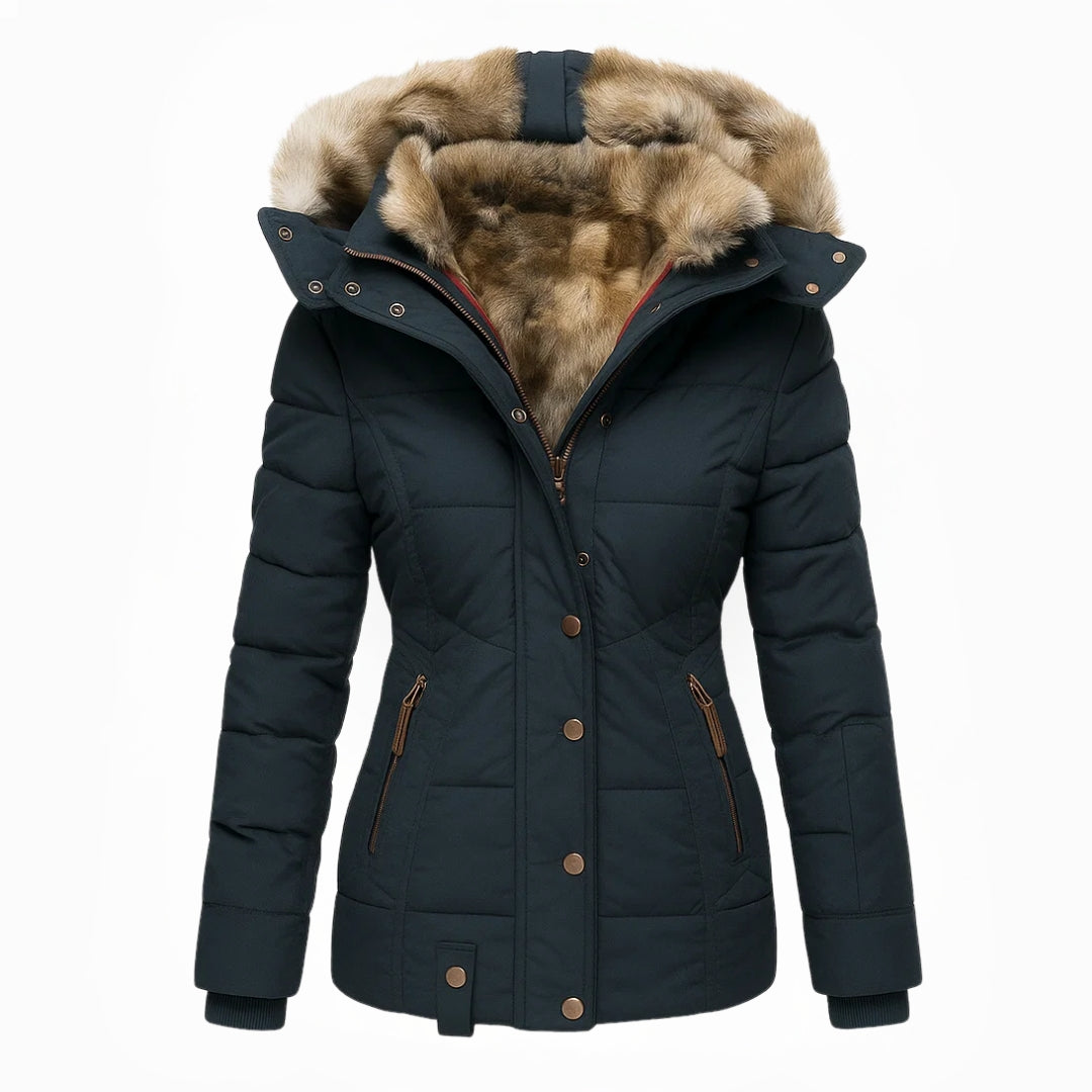 Anna™ | Warmer mit Fell gefütterter Wintermantel