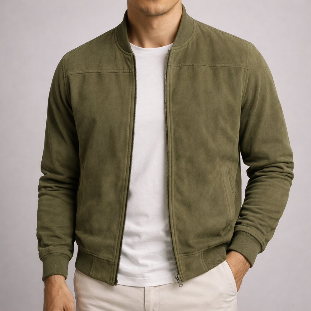 Sullivan Suede Bomber Jacket