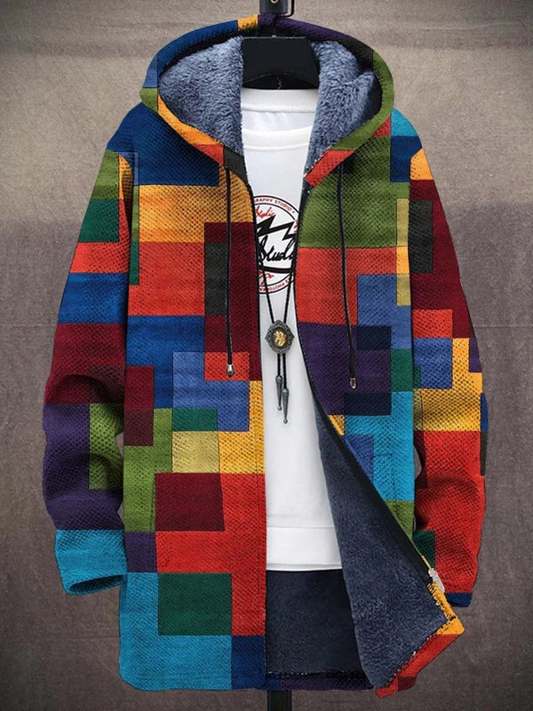 Delilah™ | Luxuriöse Kunstinspirierte Kapuzenjacke mit Reißverschluss