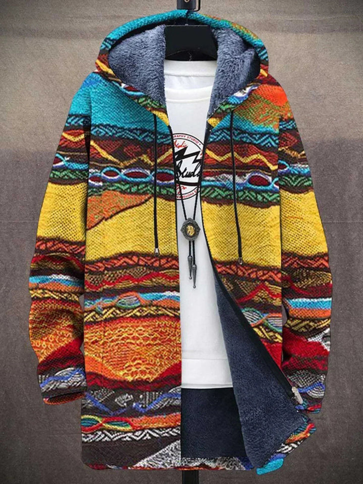 Delilah™ | Luxuriöse Kunstinspirierte Kapuzenjacke mit Reißverschluss