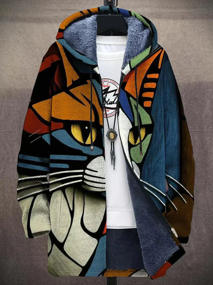 Delilah™ | Luxuriöse Kunstinspirierte Kapuzenjacke mit Reißverschluss