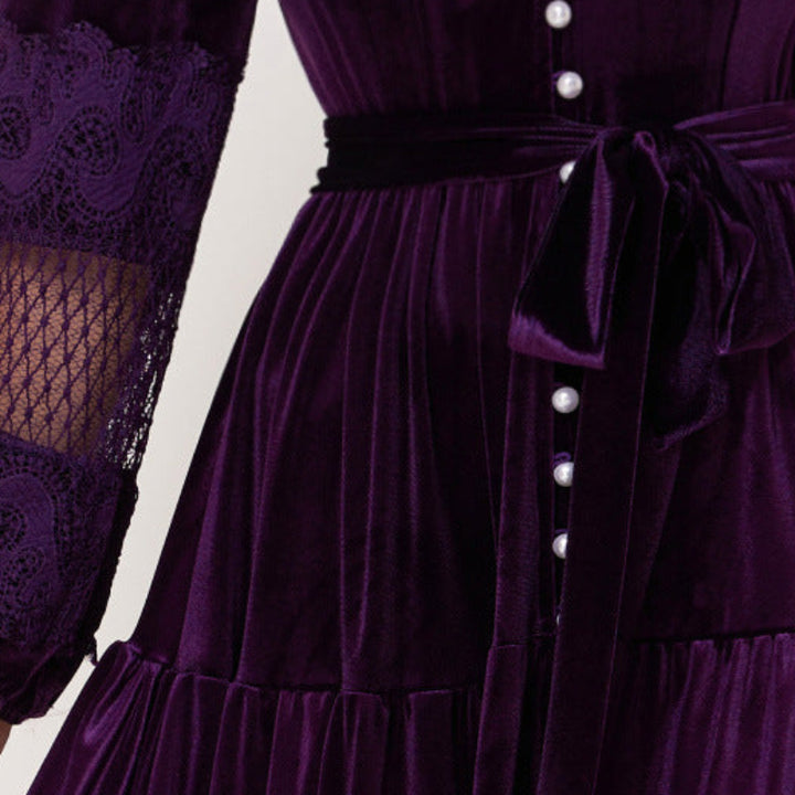 VIOLET LACE DRESS