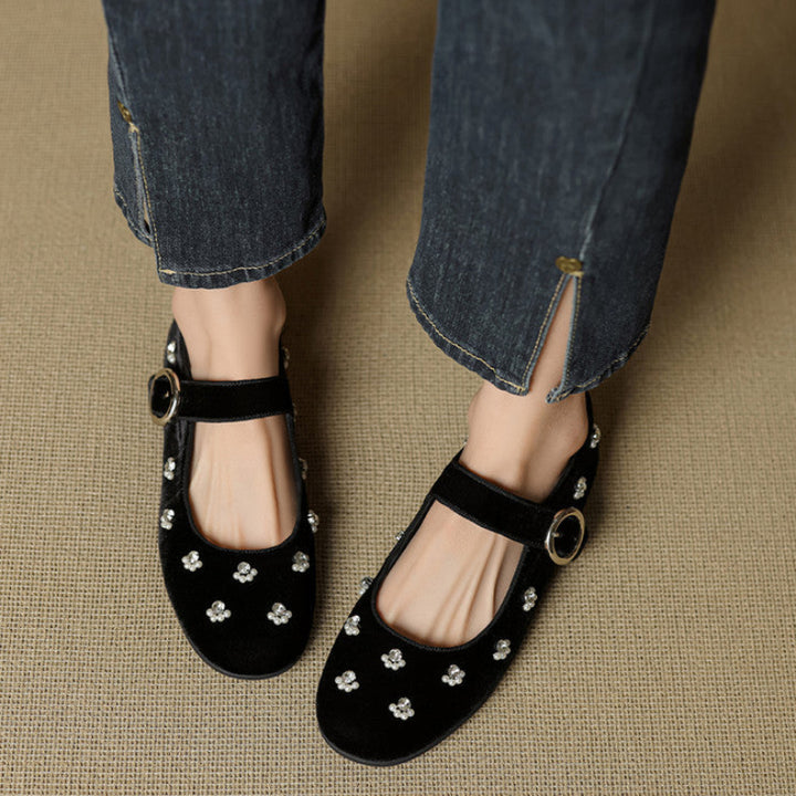 LAUREN VELVET FLATS