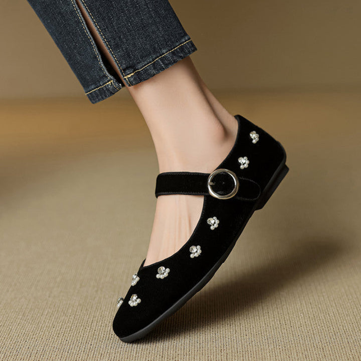 LAUREN VELVET FLATS