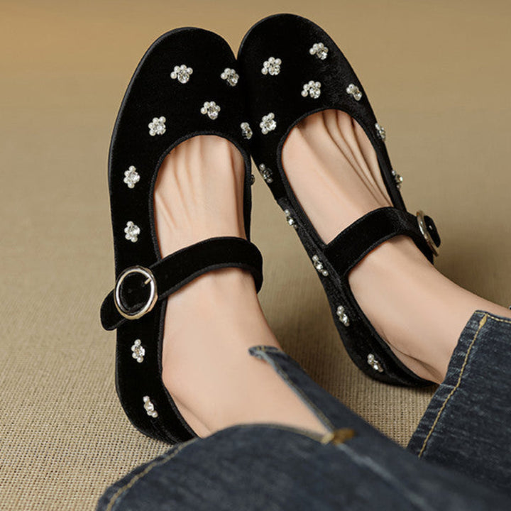 LAUREN VELVET FLATS