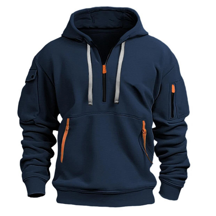 Hugo | Men's Casual Hoodie with Zip Pockets