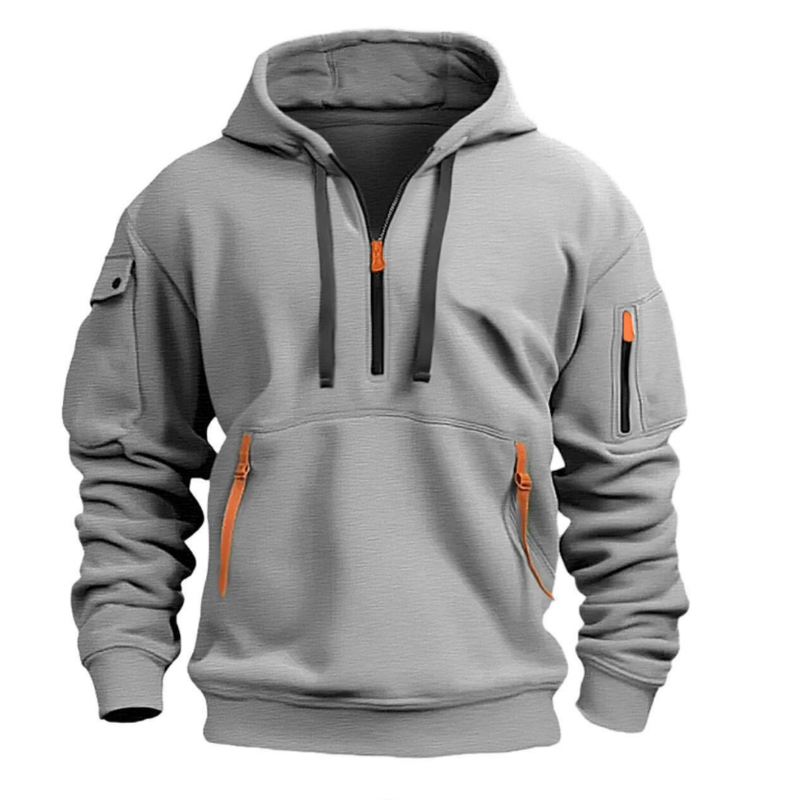 Hugo | Men's Casual Hoodie with Zip Pockets