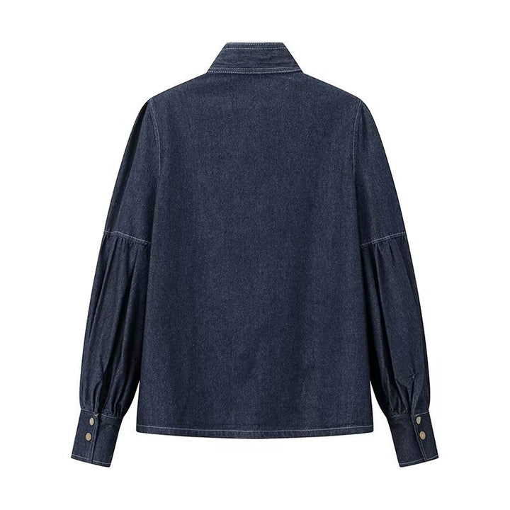 CELESTE DENIM BLOUSE