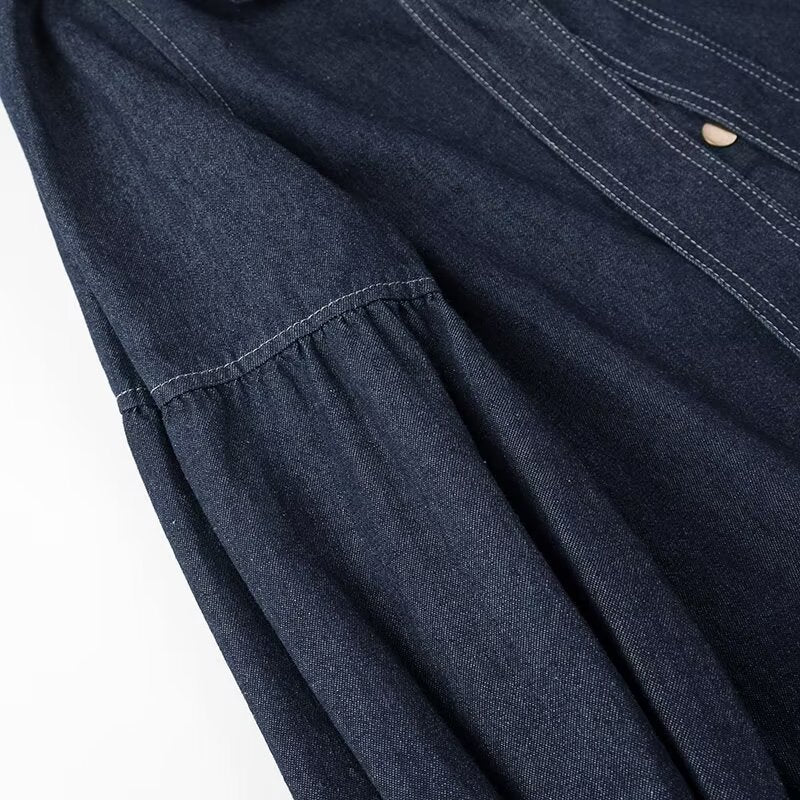 CELESTE DENIM BLOUSE