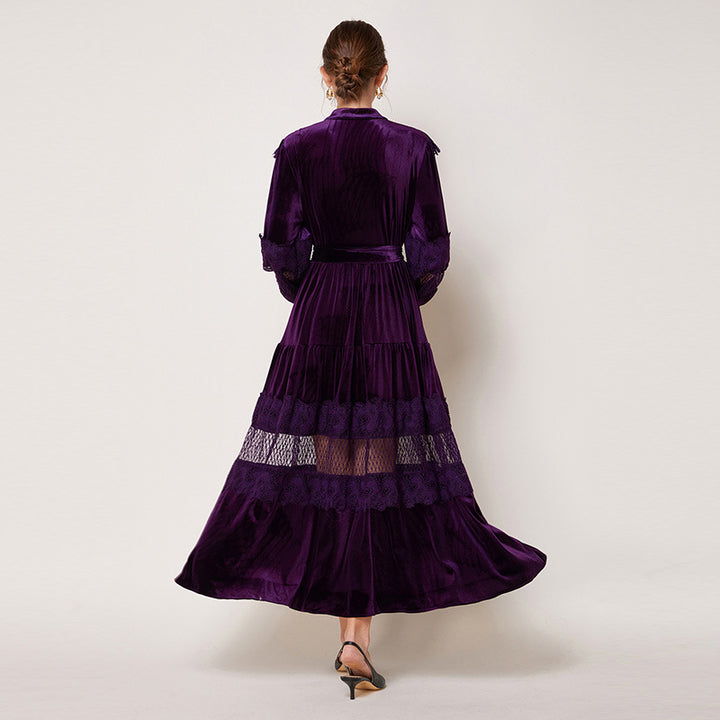 VIOLET LACE DRESS