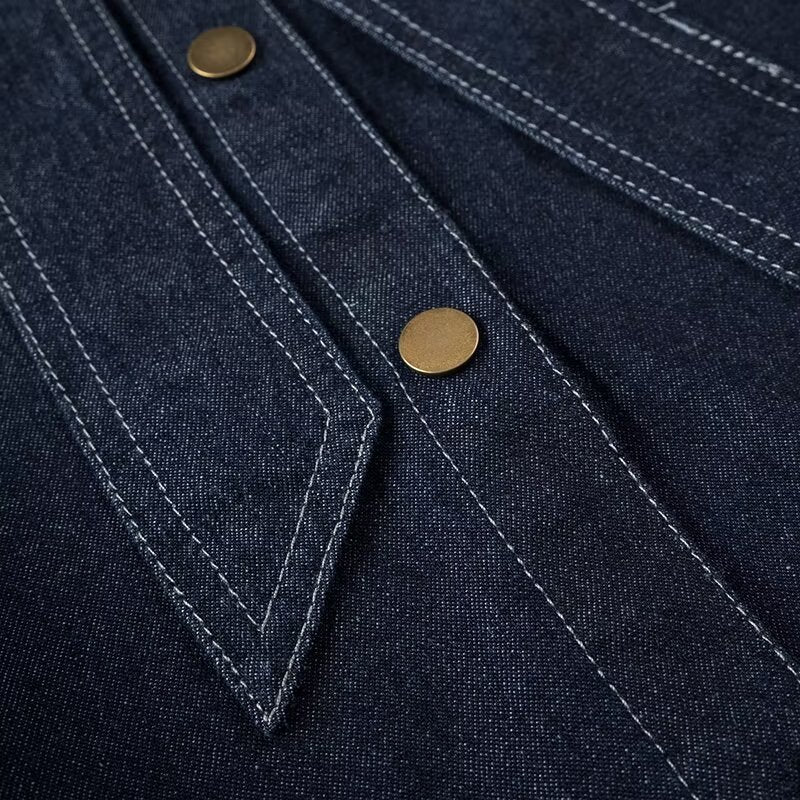 CELESTE DENIM BLOUSE