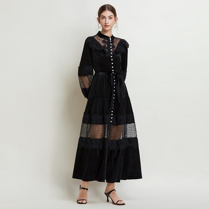 VIOLET LACE DRESS
