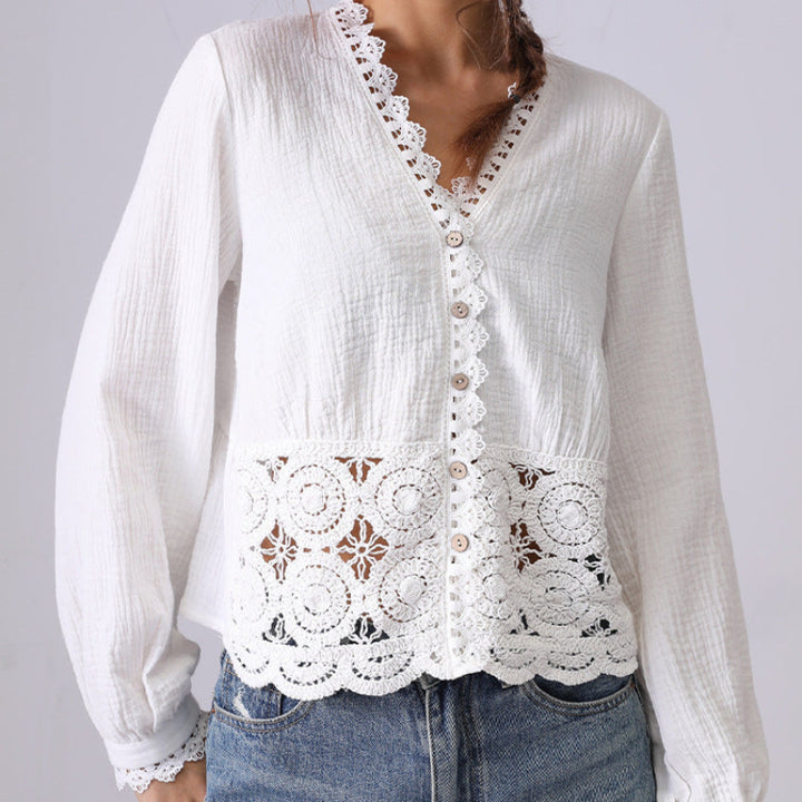 MIA LINEN BLOUSE