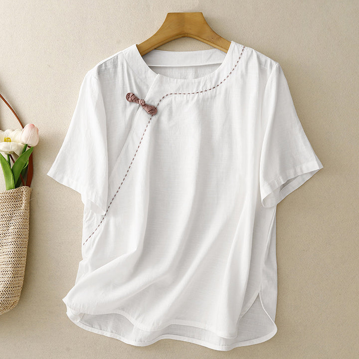 CLARA LINEN BLOUSE