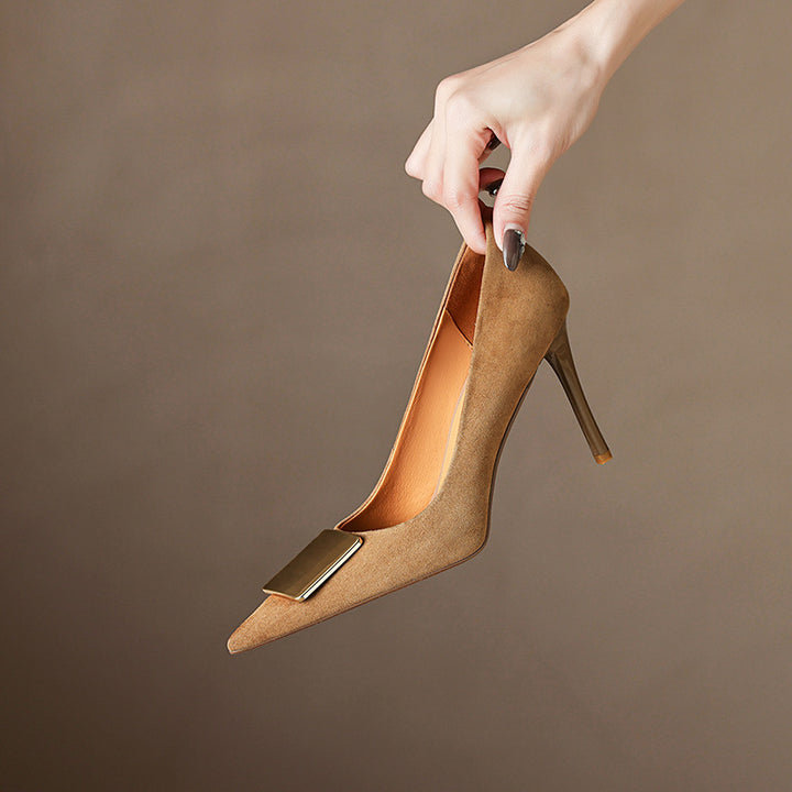 EDEN SUEDE LEATHER HEELS