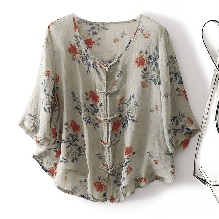 JENNIFER LINEN BLOUSE