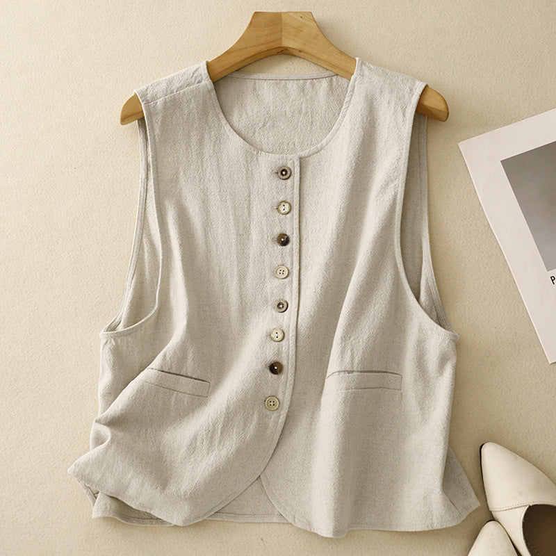 MARVA LINEN VEST