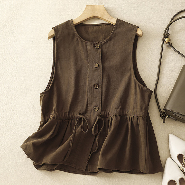 POLA LINEN VEST