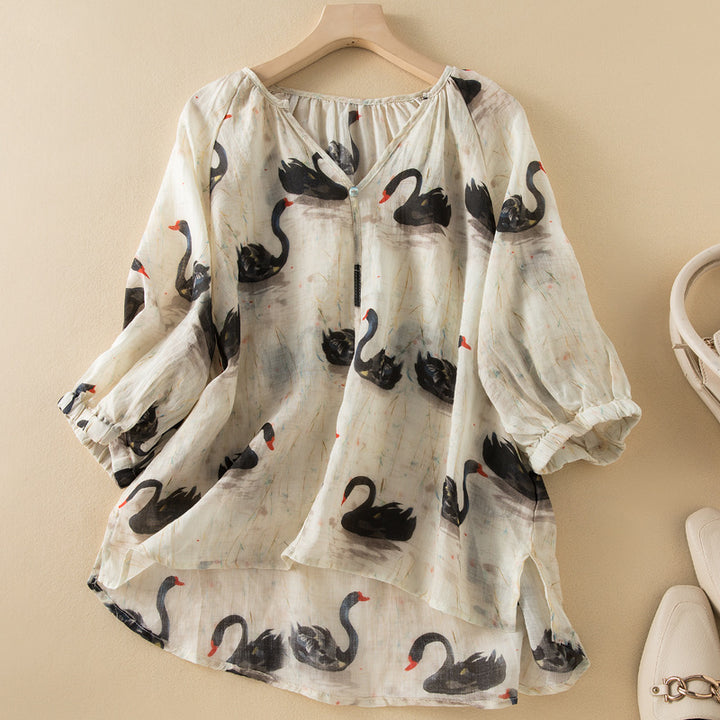 SORA LINEN BLOUSE