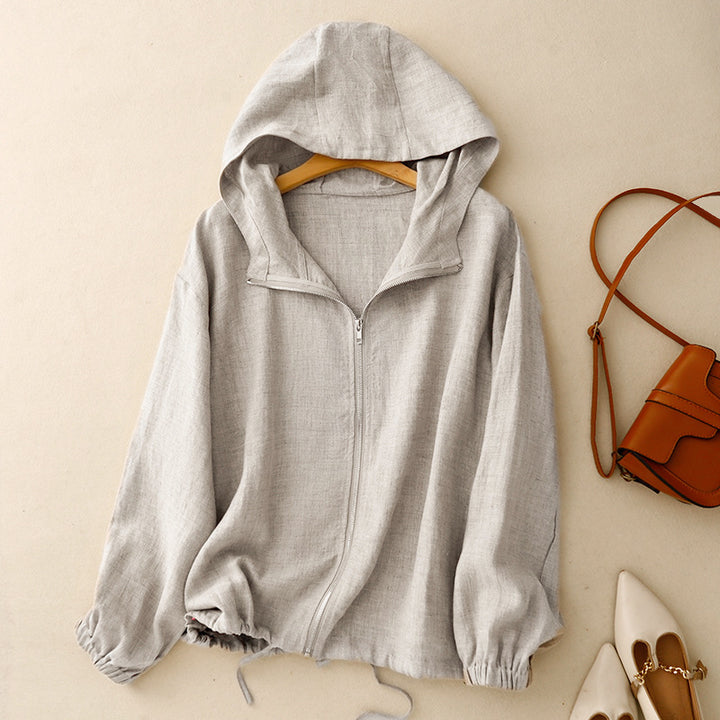 NILI LINEN HOODIE
