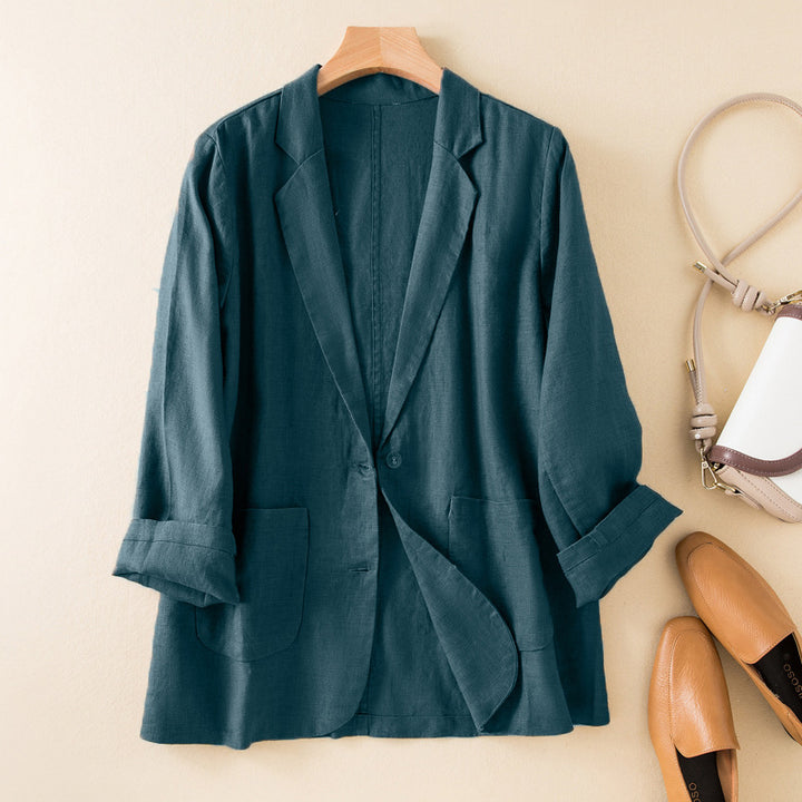 SELENE™ LINEN BLAZER