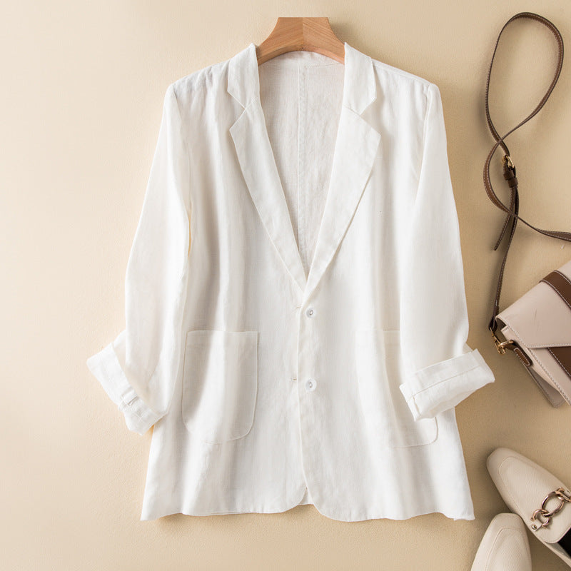 SELENE™ LINEN BLAZER