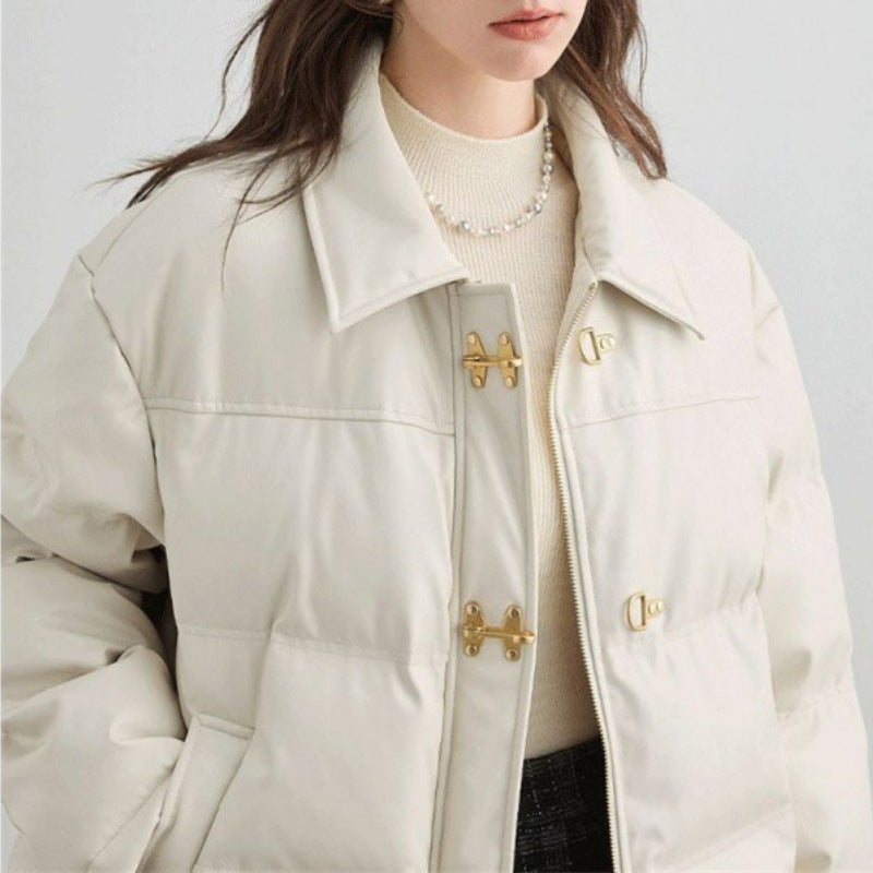 LAYLA™ LEATHER DOWN COAT