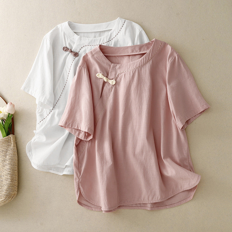 CLARA LINEN BLOUSE