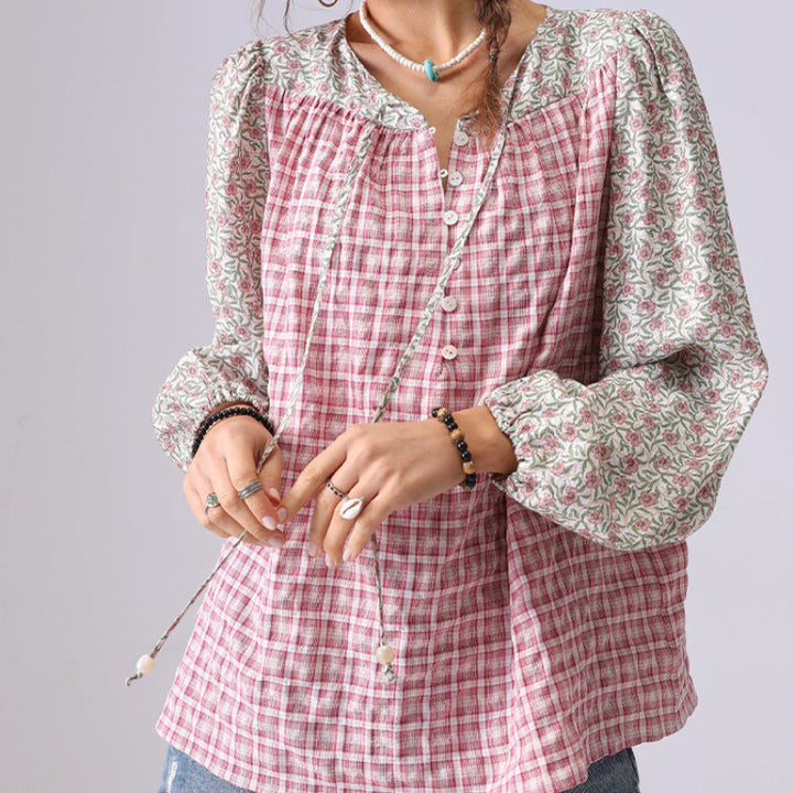 ELLA LINEN BLOUSE