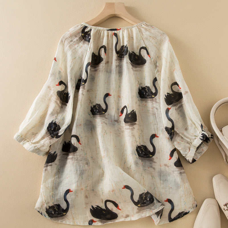 SORA LINEN BLOUSE