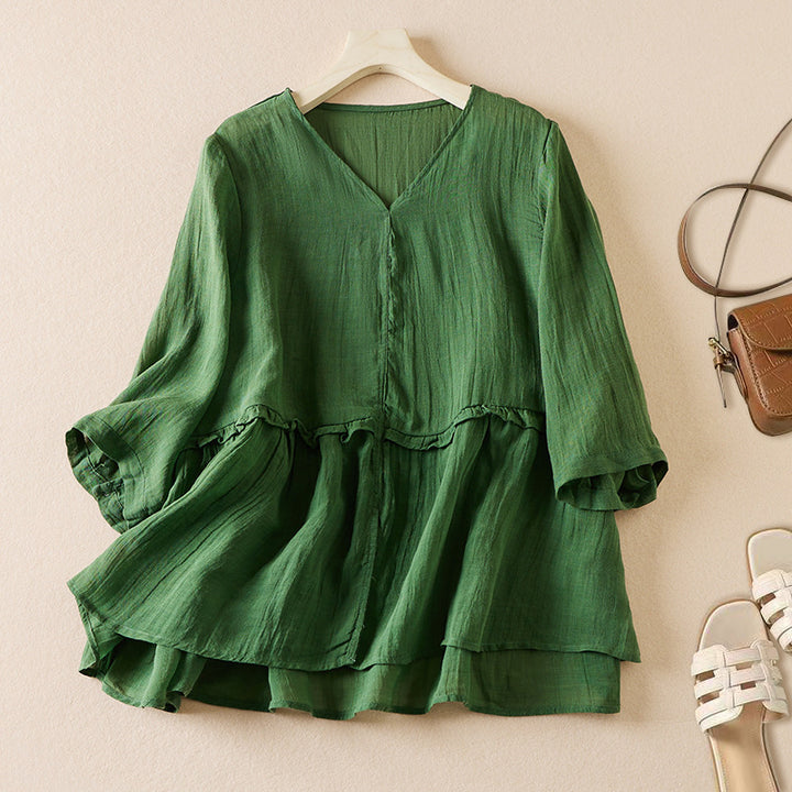 ADELE LINEN BLOUSE
