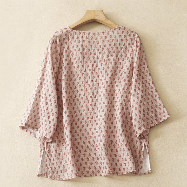 MADDIE LINEN BLOUSE