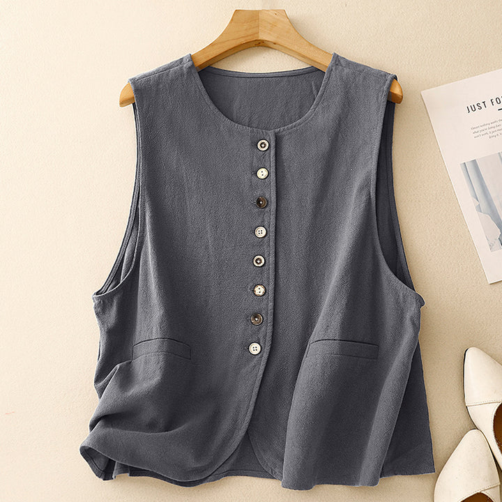 MARVA LINEN VEST