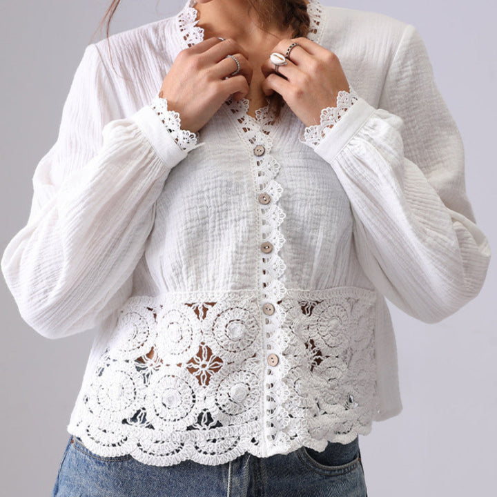 MIA LINEN BLOUSE