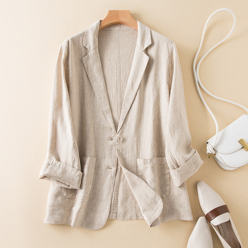 SELENE™ LINEN BLAZER